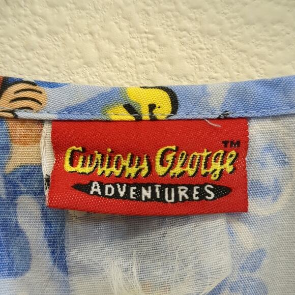 Curious George Adventures Blue Scrub Top - Picture 2 of 4